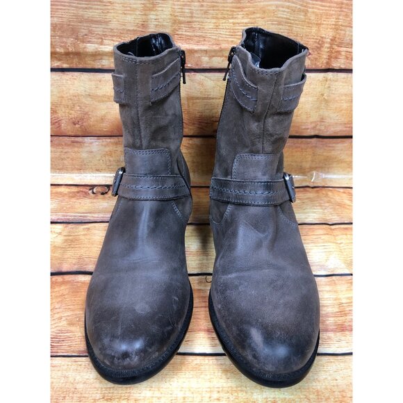 Clarks Bendables Plaza Terrier Brown Leather Boots Womens 7.5 M (s6b) - Picture 2 of 10